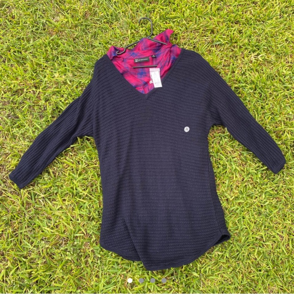 Flannel and cardigan